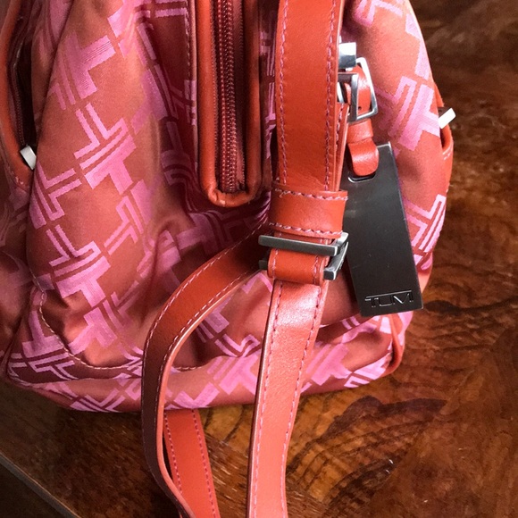 Tumi canvas and leather travel duffel bag - Picture 3 of 8